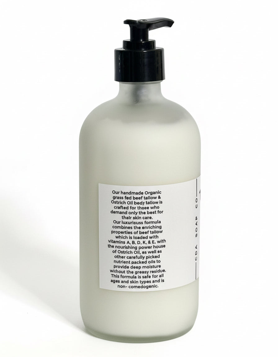 White bottle with black pump on a white background