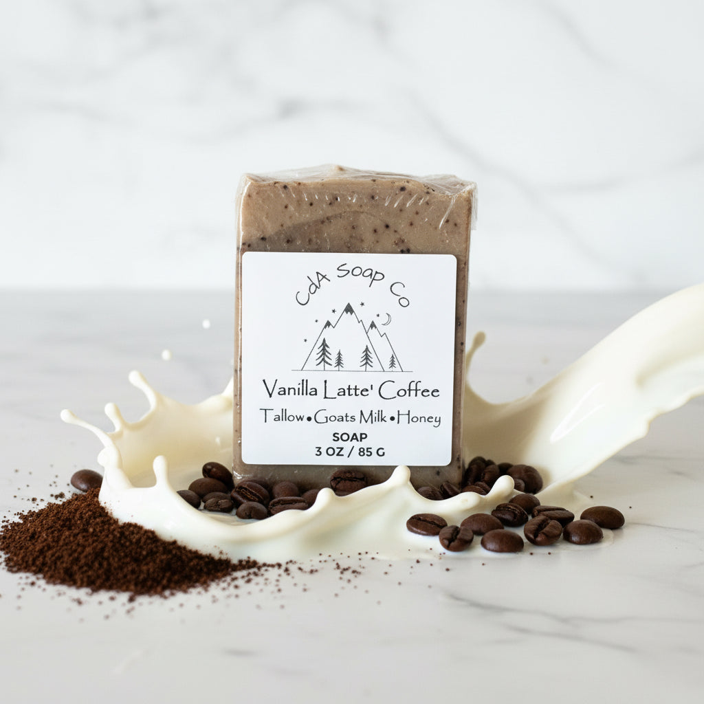 Tallow & Goat Milk W/ Honey Coffee Scrub Soap