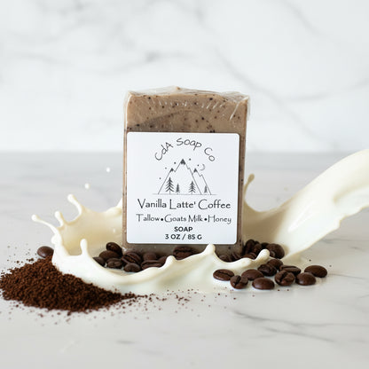 Tallow & Goat Milk W/ Honey Coffee Scrub Soap