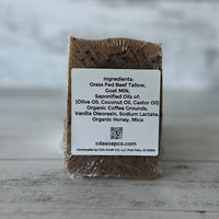 Tallow & Goat Milk W/ Honey Coffee Scrub Soap