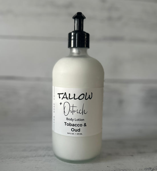 Tobacco & Oud Tallow & Ostrich Oil Body Lotion
