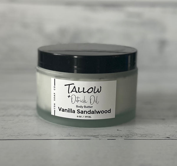 Vanilla Sandalwood Tallow & Ostrich Oil Body Butter