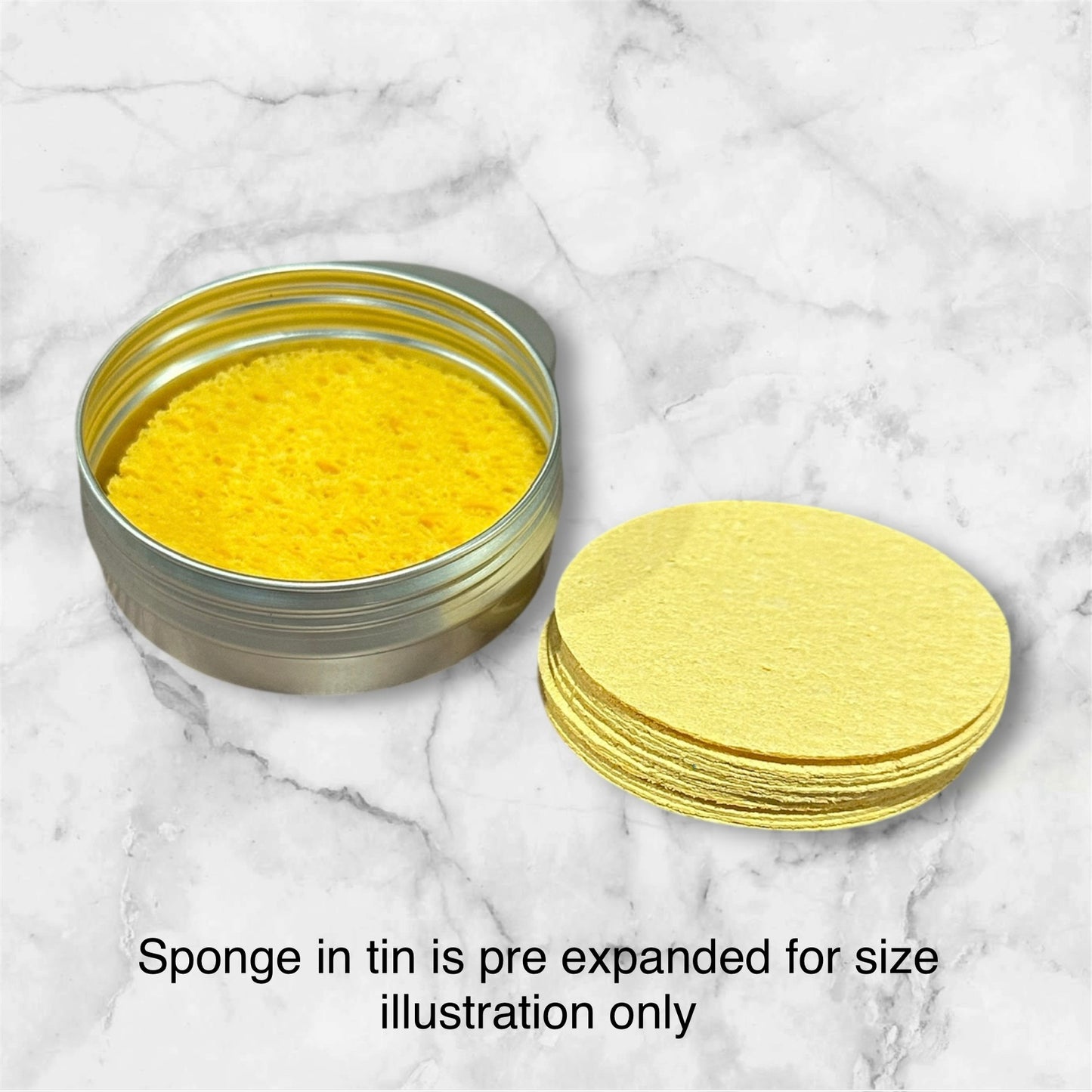 Orange Cellulose Facial Sponges