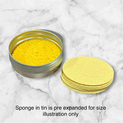 Orange Cellulose Facial Sponges