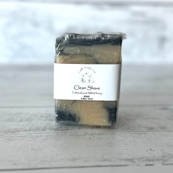 Clean Shave Tallow Goat Milk & Honey Soap