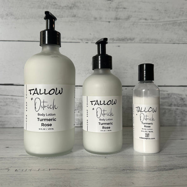 Turmeric Rose Tallow & Ostrich Body Lotion