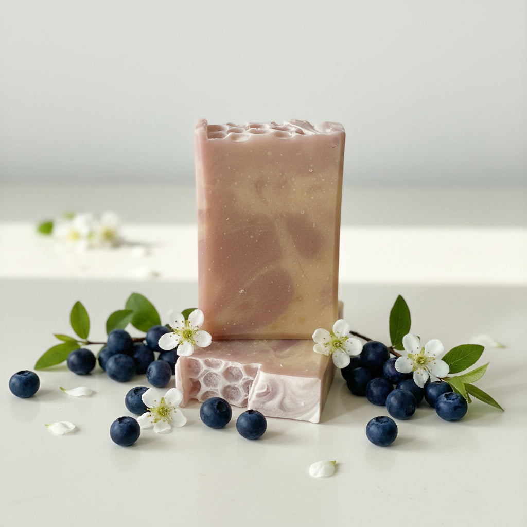 Wild Huckleberry Sugar Blossom Tallow Goat Milk & Honey Soap