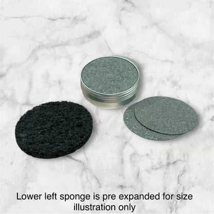 Black Cellulose Facial Sponges