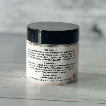 Fragrance Free Tallow & Ostrich Oil Body Butter