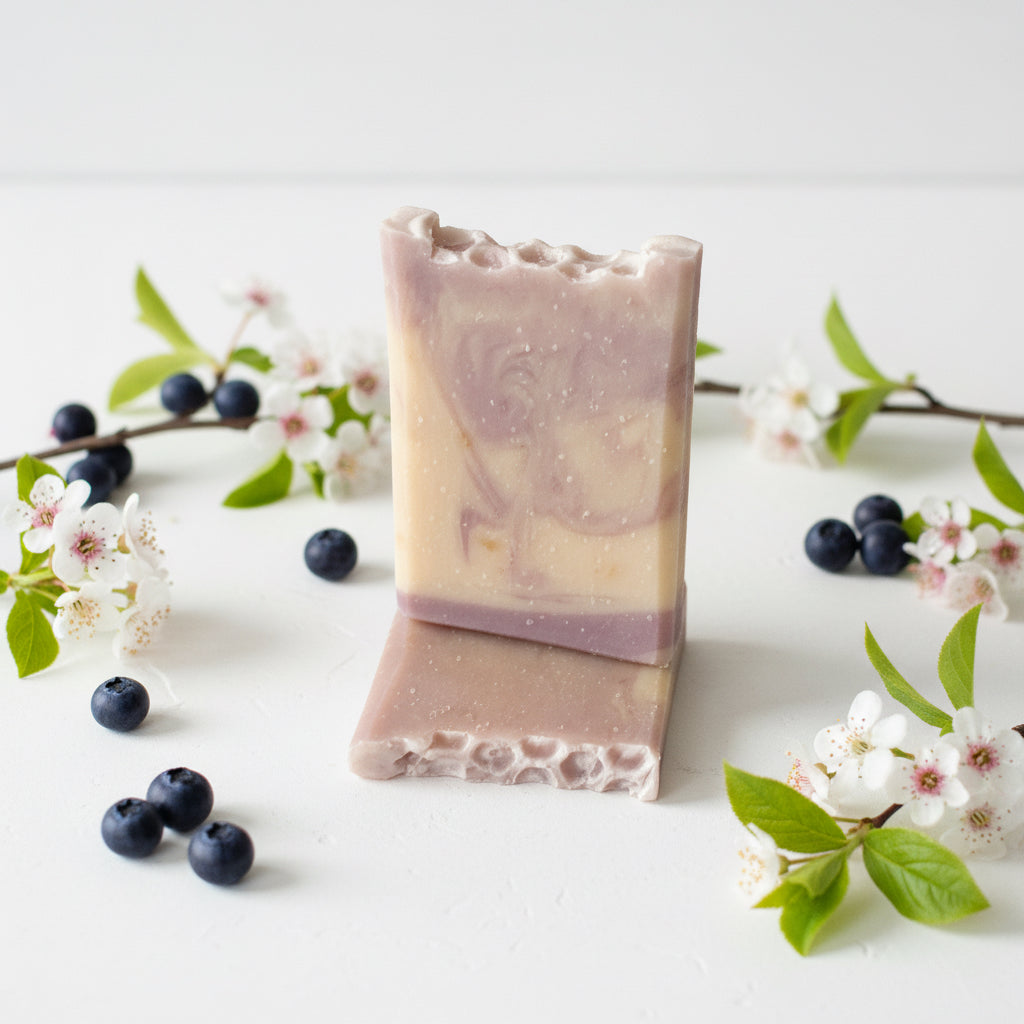 Wild Huckleberry Sugar Blossom Tallow Goat Milk & Honey Soap