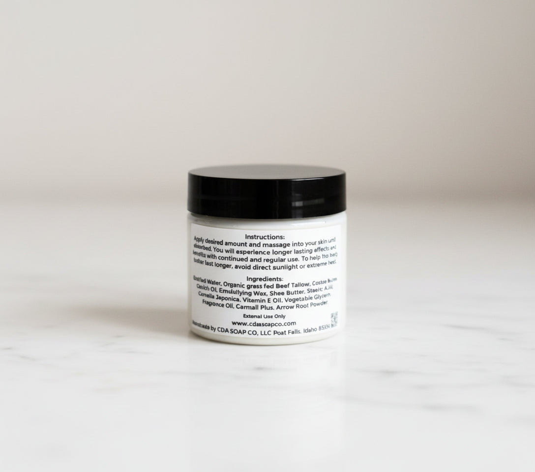 ingredient side of jar white background