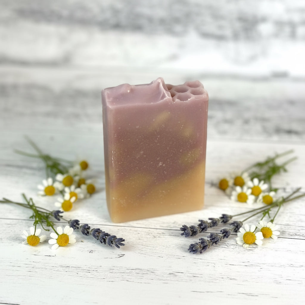 Lavender Chamomile Tallow & Goat Milk with Honey Soap