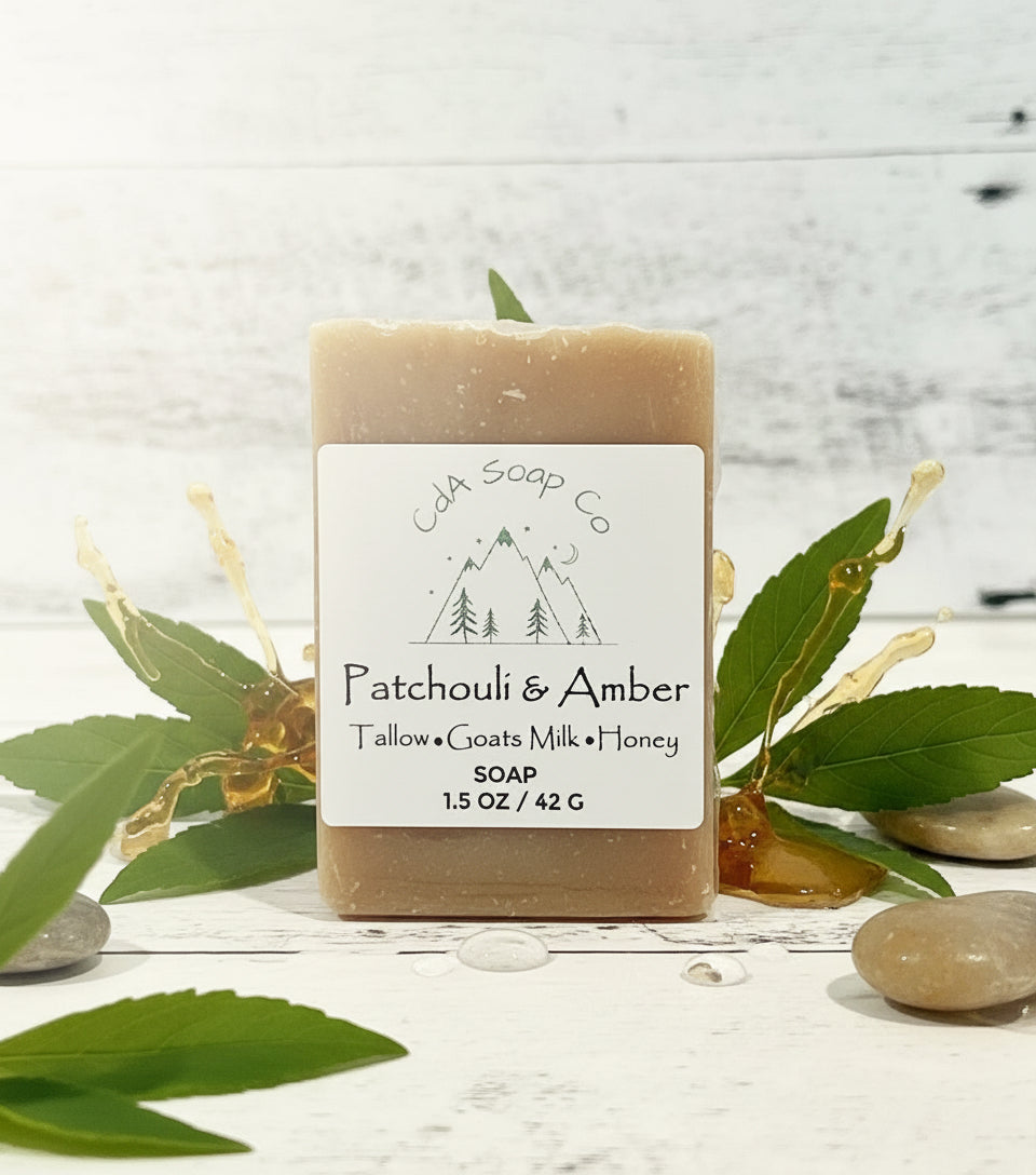Patchouli & Amber Tallow & Goat Milk W/ Honey Soap