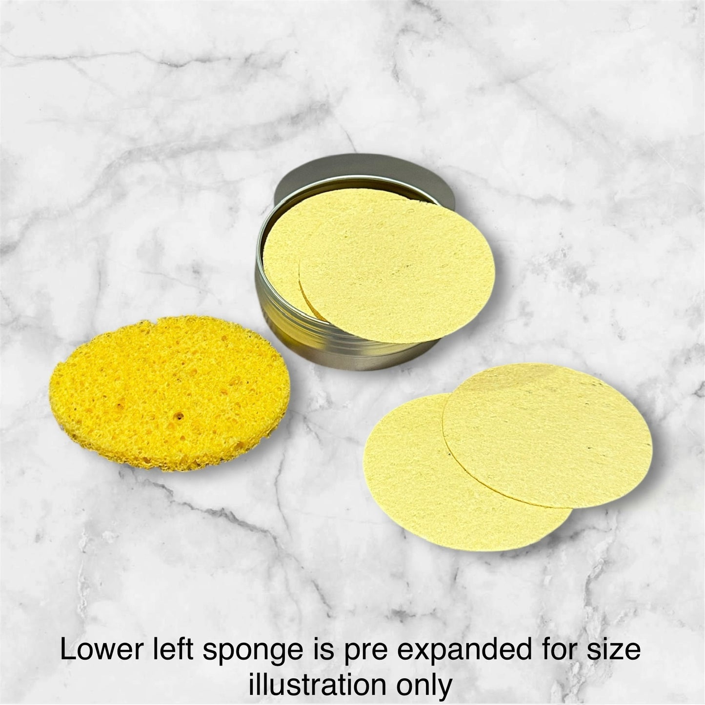 Orange Cellulose Facial Sponges
