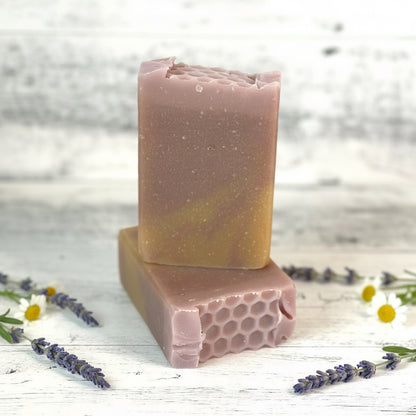 Lavender Chamomile Tallow & Goat Milk with Honey Soap