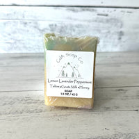 Lemon Lavender Peppermint Tallow Goat Milk & Honey Soap