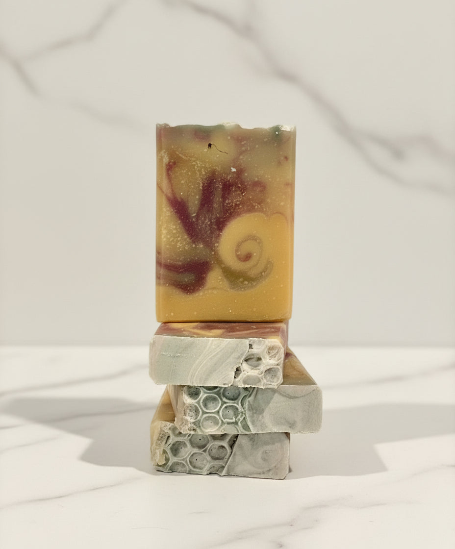Lemon Blackberry Sage Tallow & Goat Milk W/Honey Soap