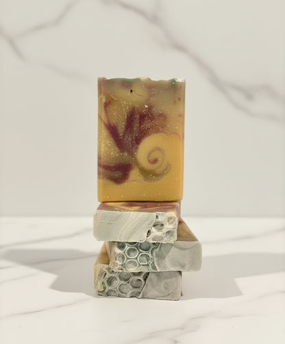 Lemon Blackberry Sage Tallow & Goat Milk W/Honey Soap
