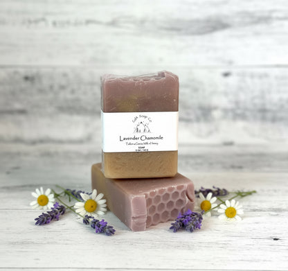 Lavender Chamomile Tallow & Goat Milk with Honey Soap