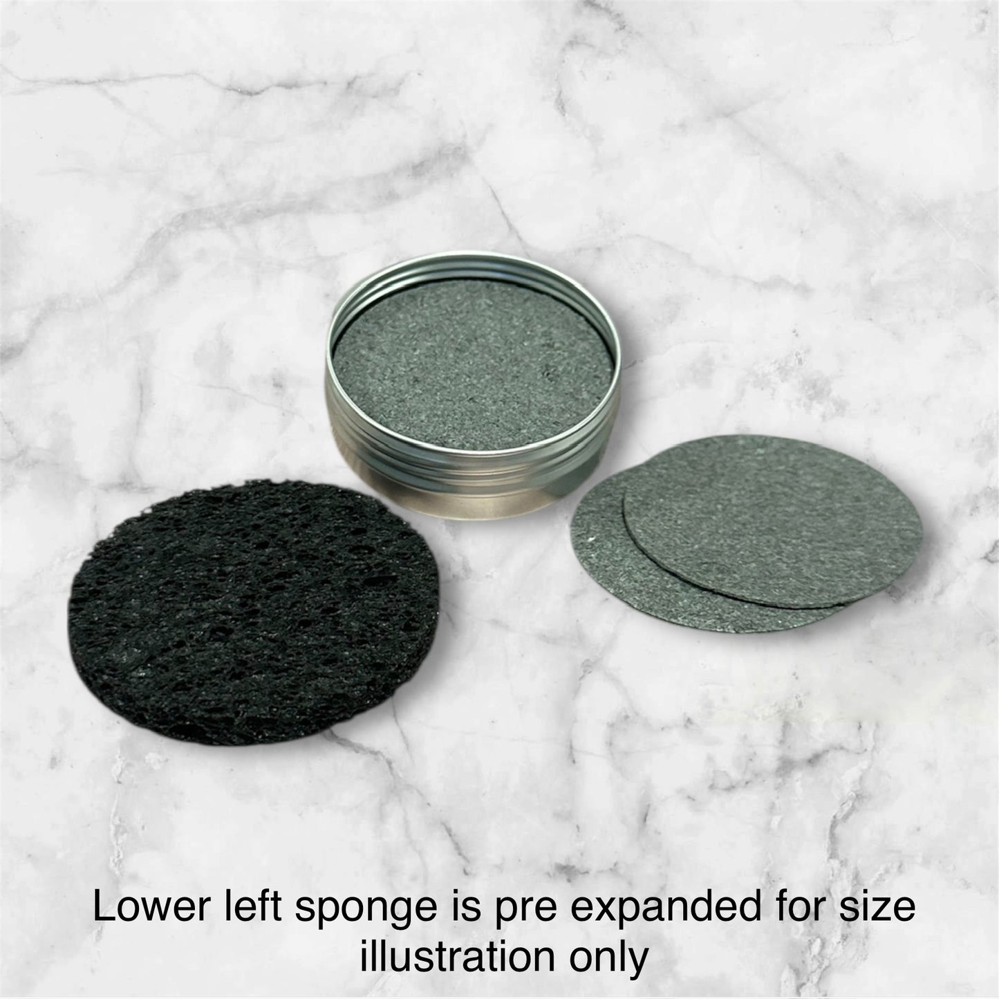 Black Cellulose Facial Sponges