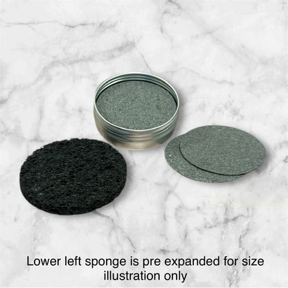 Black Cellulose Facial Sponges