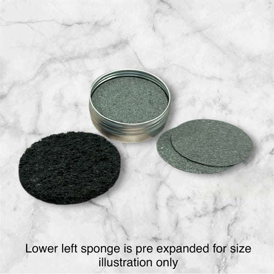 Black Cellulose Facial Sponges
