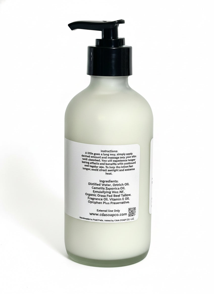 White bottle with black pump on a white background