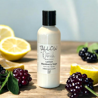 Lemon Blackberry Sage Tallow & Ostrich Oil Body Lotion