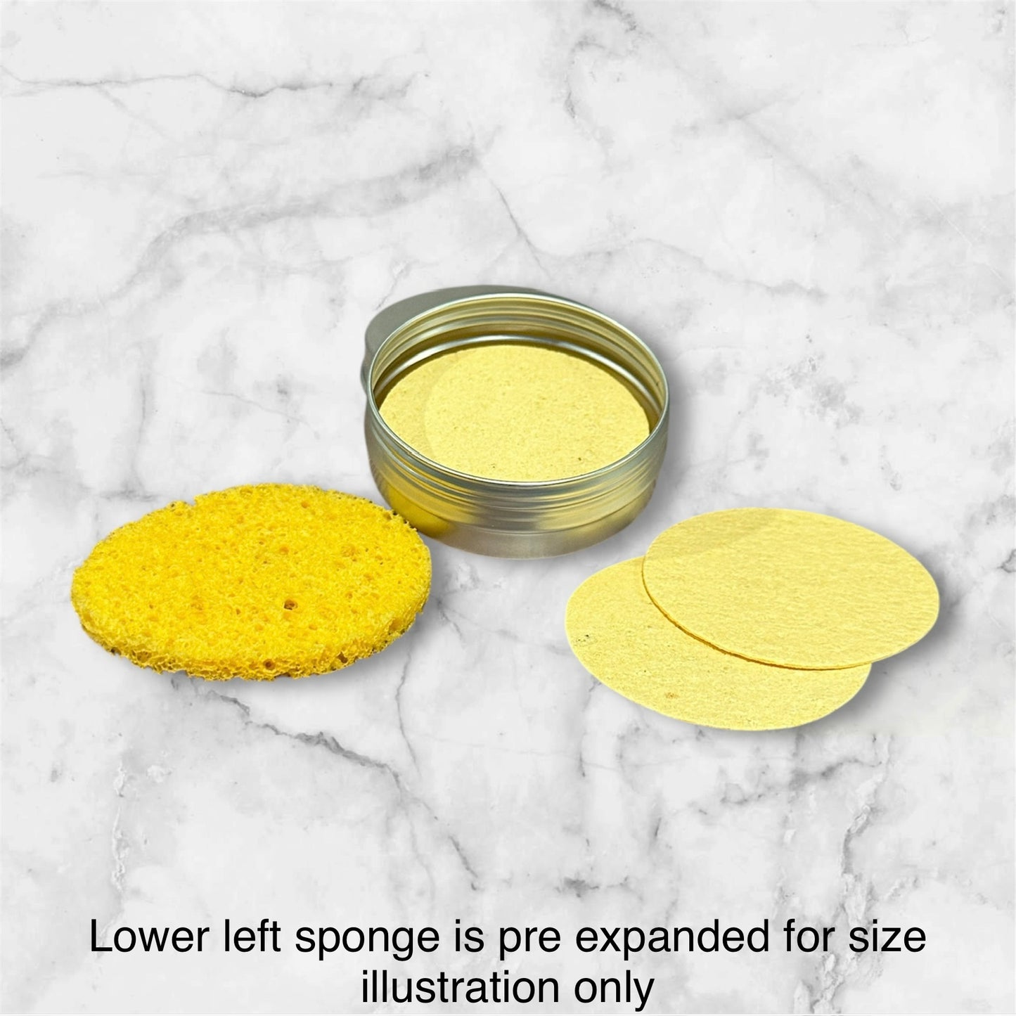 Orange Cellulose Facial Sponges