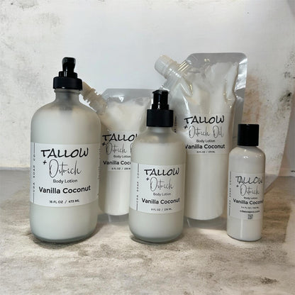 Vanilla Coconut Tallow & Ostrich Oil Body Lotion