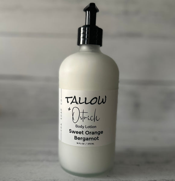 Sweet Orange Bergamot Tallow & Ostrich Oil Body Lotion