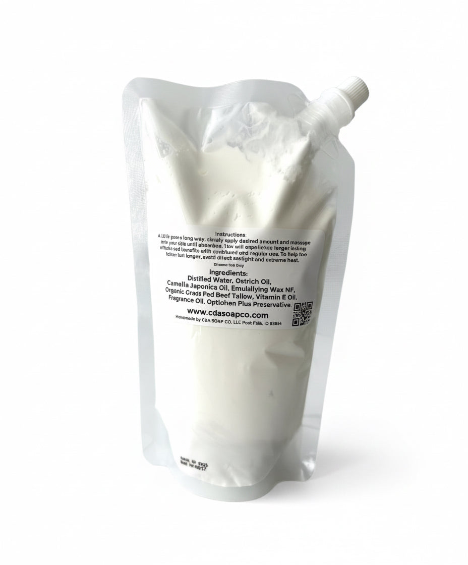 Vanilla Sandalwood Tallow & Ostrich Body Lotion