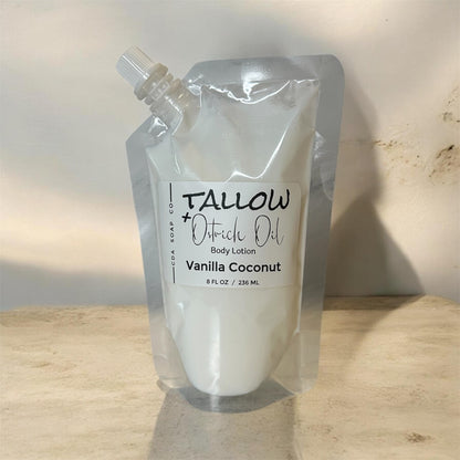 Vanilla Coconut Tallow & Ostrich Oil Body Lotion