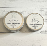 Vanilla Sandalwood Tallow & Ostrich Oil Balm