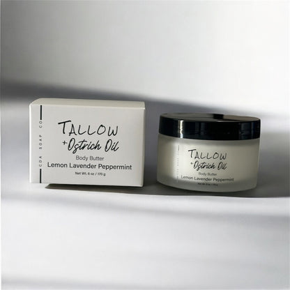 Lemon Lavender Peppermint Tallow & Ostrich Body Butter