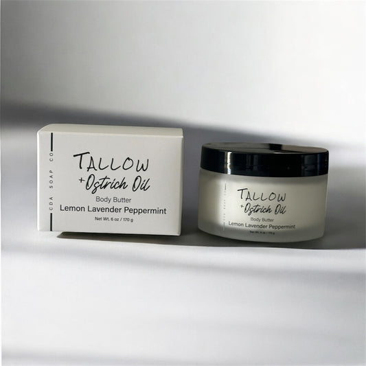 Lemon Lavender Peppermint Tallow & Ostrich Body Butter