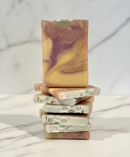 Lemon Blackberry Sage Tallow & Goat Milk W/Honey Soap