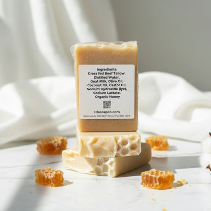 Fragrance Free Tallow & Goat Milk with Honey Soap