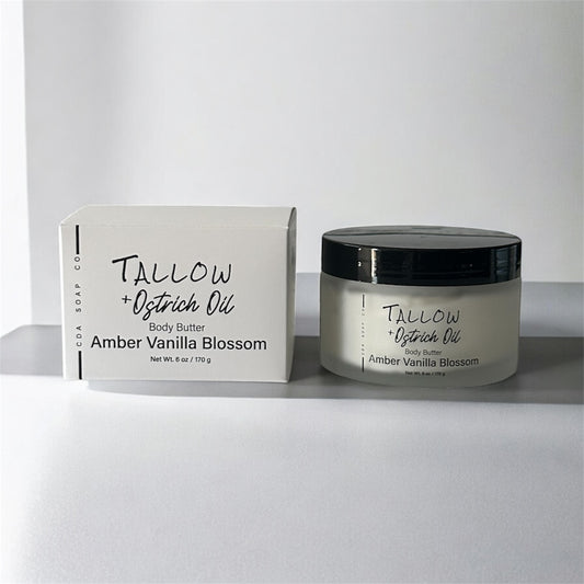 Amber Vanilla Blossom Tallow & Ostrich Body Butter