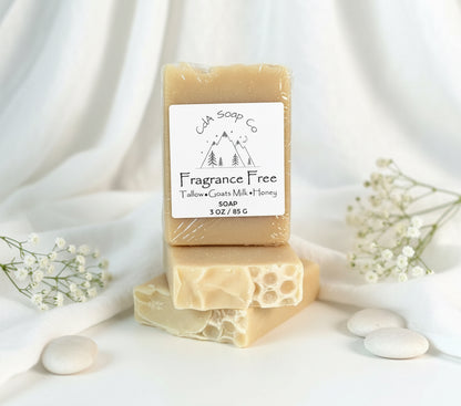 Fragrance Free Tallow & Goat Milk with Honey Soap