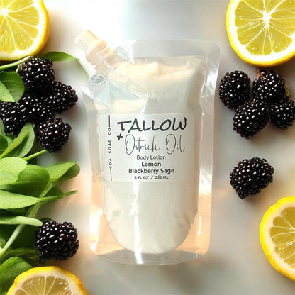 Lemon Blackberry Sage Tallow & Ostrich Oil Body Lotion