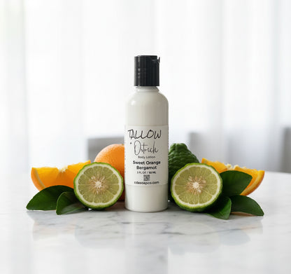 Sweet Orange Bergamot Tallow & Ostrich Oil Body Lotion