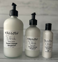 Sweet Orange Bergamot Tallow & Ostrich Oil Body Lotion