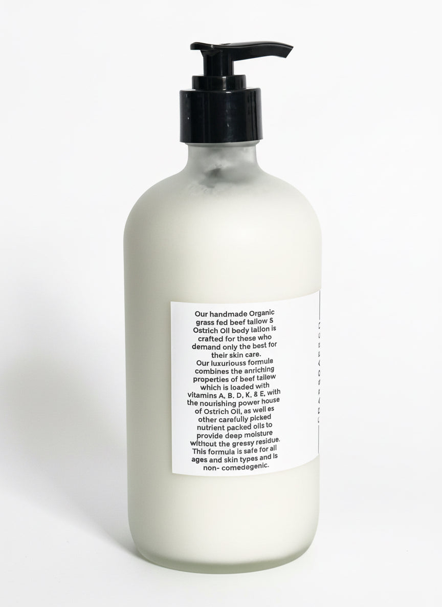 White bottle with black pump on a white background