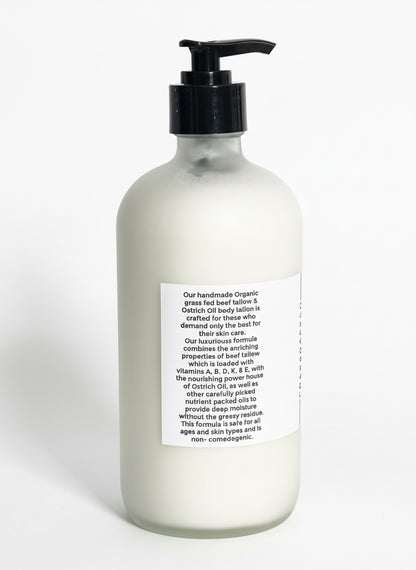 White bottle with black pump on a white background