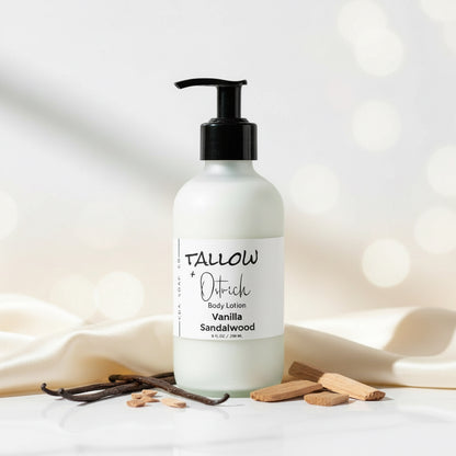 Vanilla Sandalwood Tallow & Ostrich Body Lotion