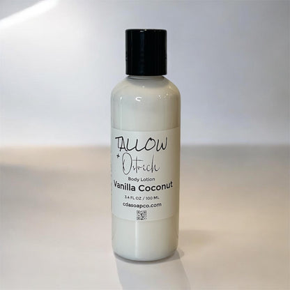Vanilla Coconut Tallow & Ostrich Oil Body Lotion