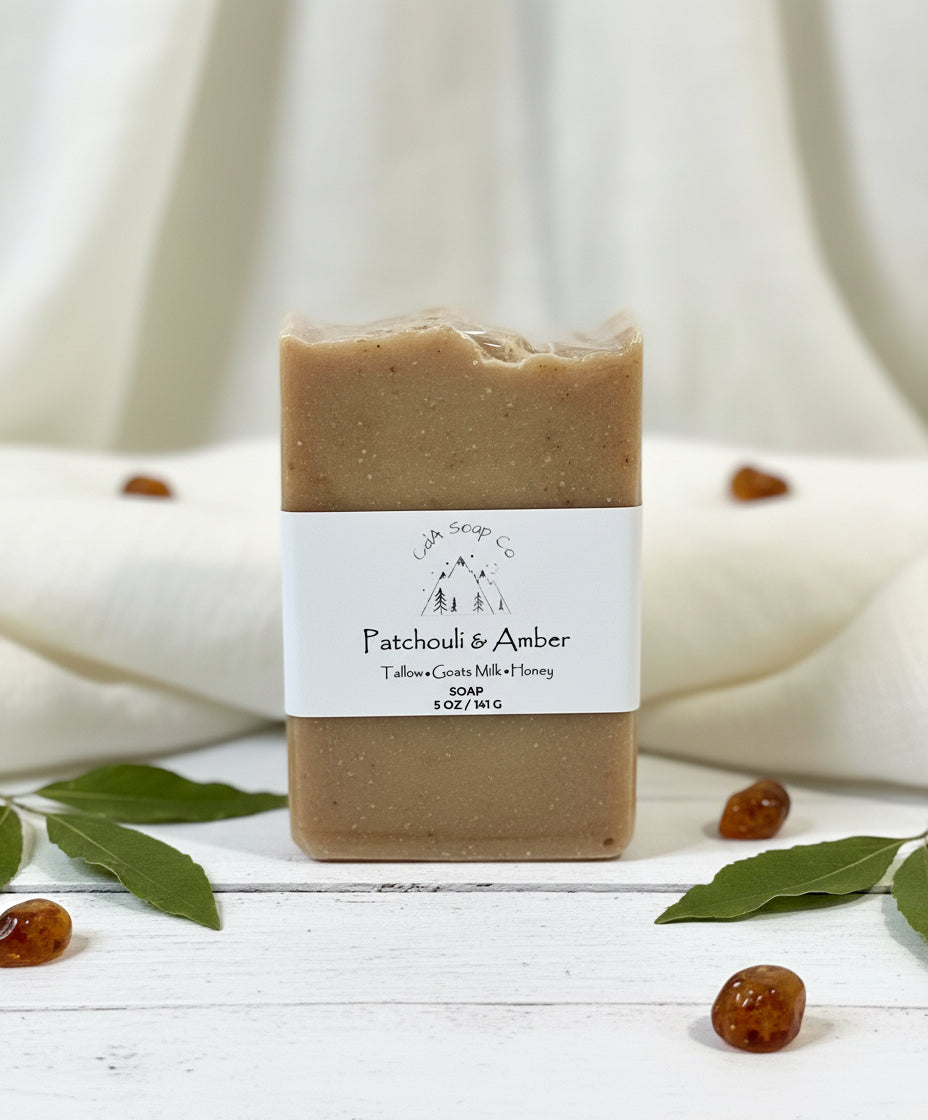 Patchouli & Amber Tallow & Goat Milk W/ Honey Soap