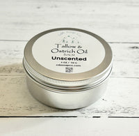 Unscented Tallow & Ostrich Oil Balm