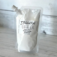 Sweet Orange Bergamot Tallow & Ostrich Oil Body Lotion
